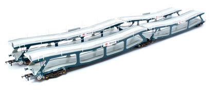 Pre-Owned RT-OO-CAR4-401B Quad set Cartic-4 car carrier - BR Motorail blue (set B)
