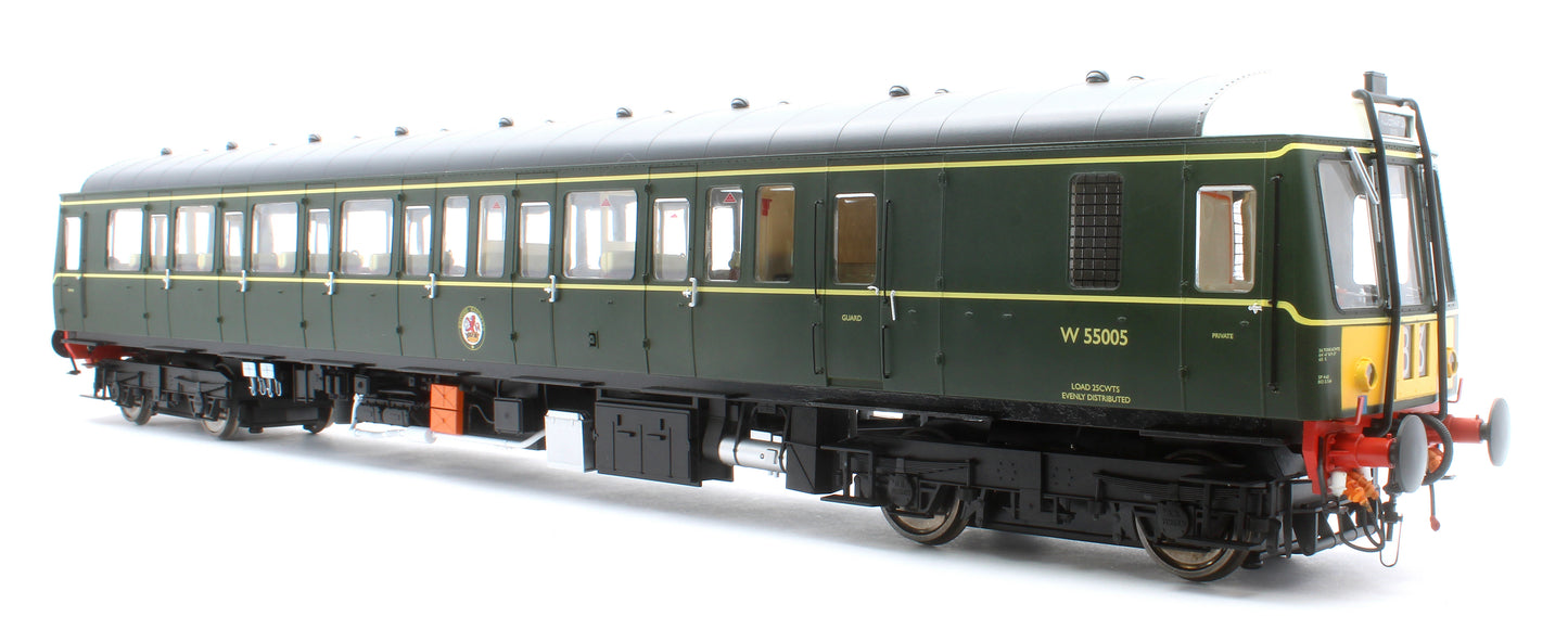 1221 Class 122 BR Green (Small Yellow Panel) Single Car DMU W55005