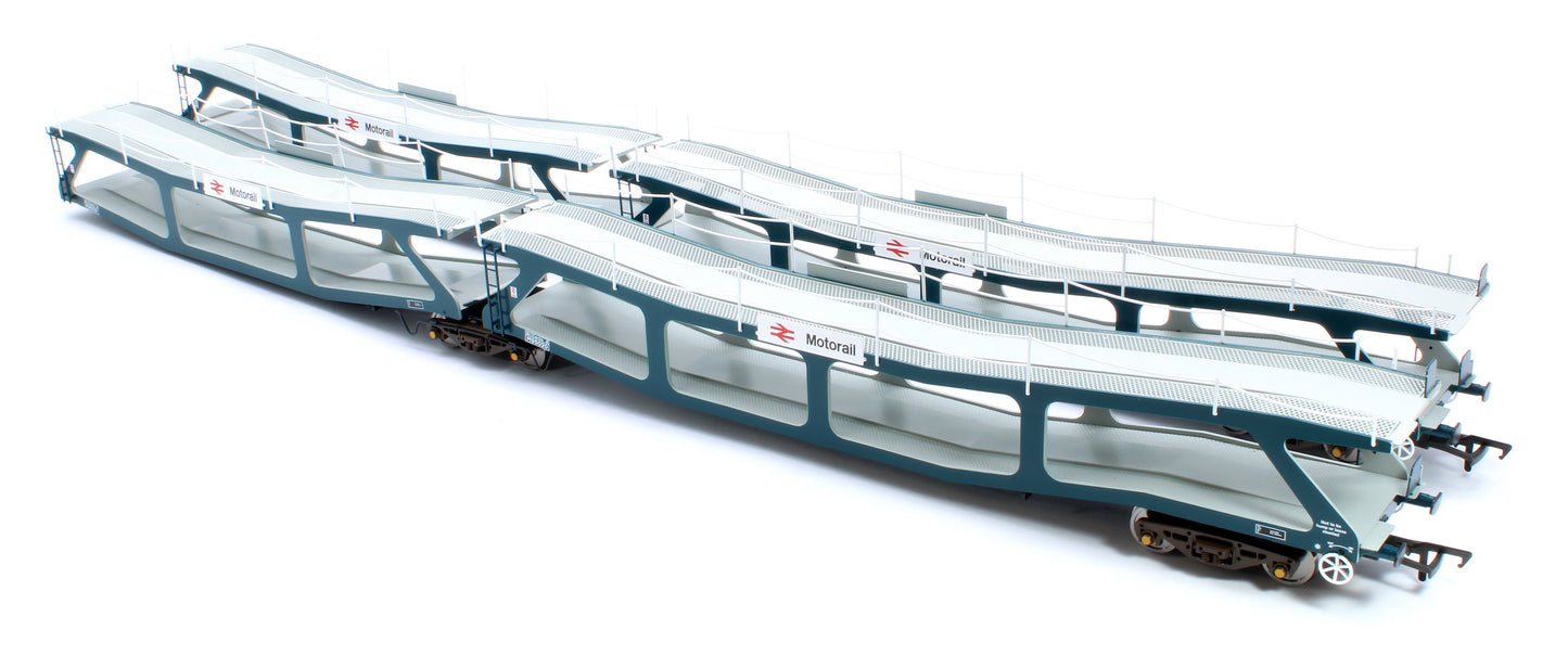 Pre-Owned RT-OO-CAR4-401B Quad set Cartic-4 car carrier - BR Motorail blue (set B)
