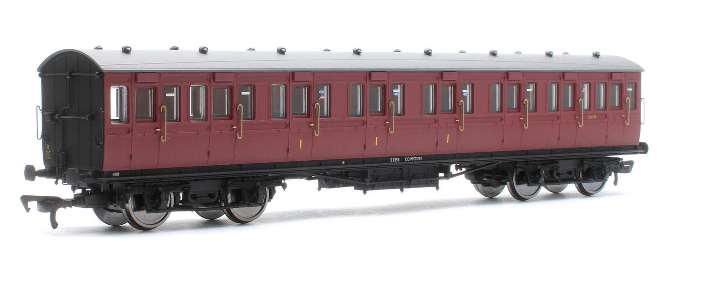 LBSCR 54ft 'Isle of Wight' 4-Coach Pack BR Crimson No. 488