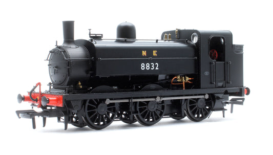 LNER J52/2 No.8832 NE Plain Black Steam Tank Locomotive - DCC Sound