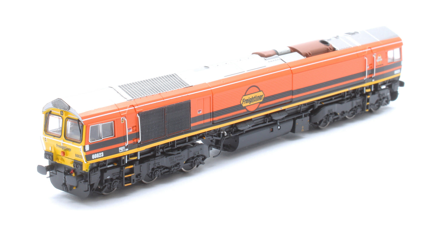 Pre-Owned RT-N66-GW-623 Class 66 66623 Freightliner Genesee & Wyoming Diesel Locomotive