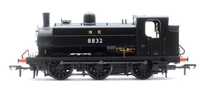 LNER J52/2 No.8832 NE Plain Black Steam Tank Locomotive - DCC Sound