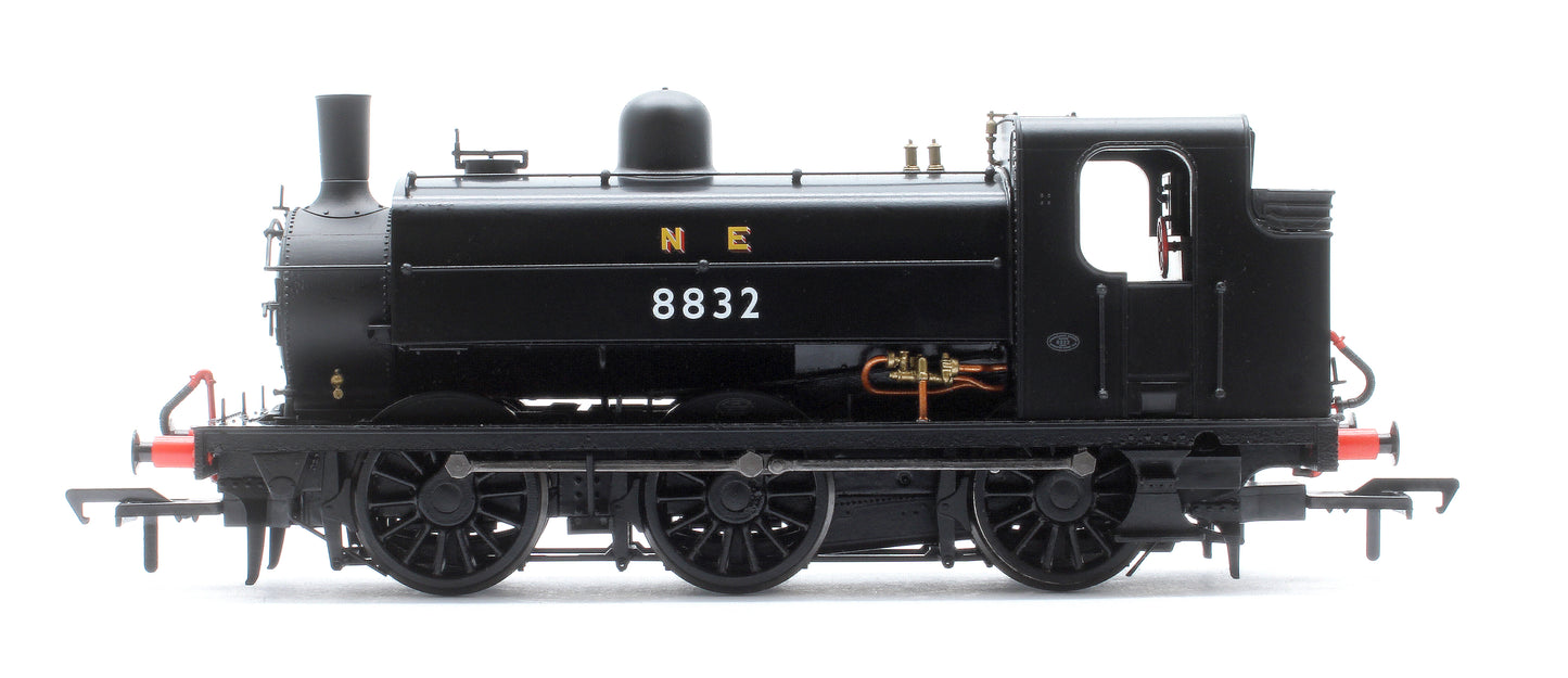 LNER J52/2 No.8832 NE Plain Black Steam Tank Locomotive