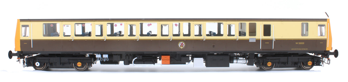 1215 Class 121 GWR150 Chocolate/Cream Single Car DMU W55020