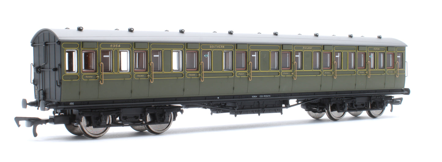 LBSCR 54ft 'Isle of Wight' 4-Coach Pack SR Maunsell Green No. 486