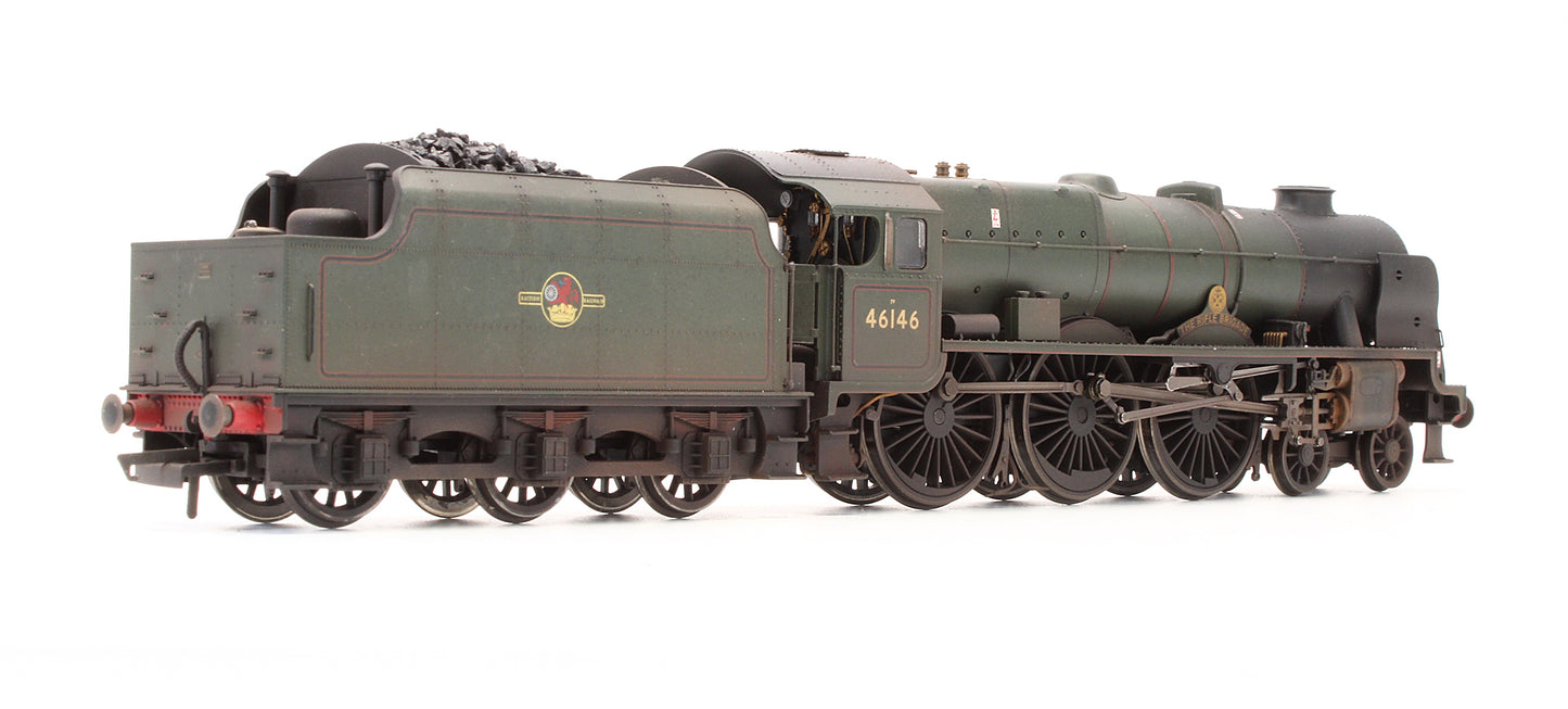 Pre-Owned R2630 BR Green 4-6-0 Patriot Class 7P 'The Rifle Brigade' 46146 Steam Locomotive - Custom Weathered
