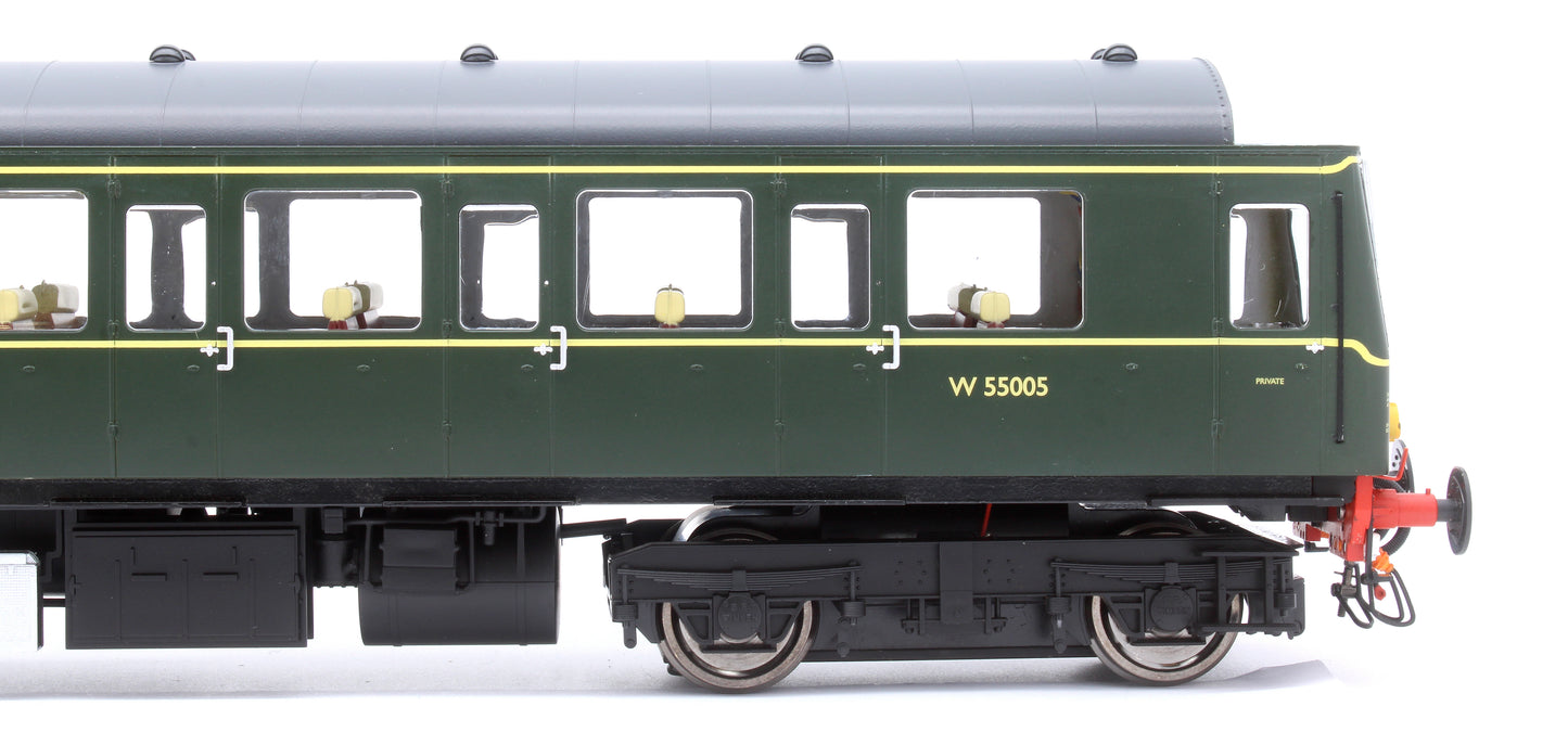 1221 Class 122 BR Green (Small Yellow Panel) Single Car DMU W55005