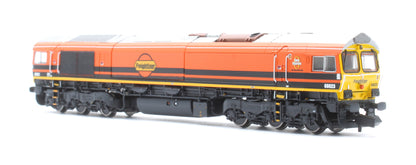 Pre-Owned RT-N66-GW-623 Class 66 66623 Freightliner Genesee & Wyoming Diesel Locomotive