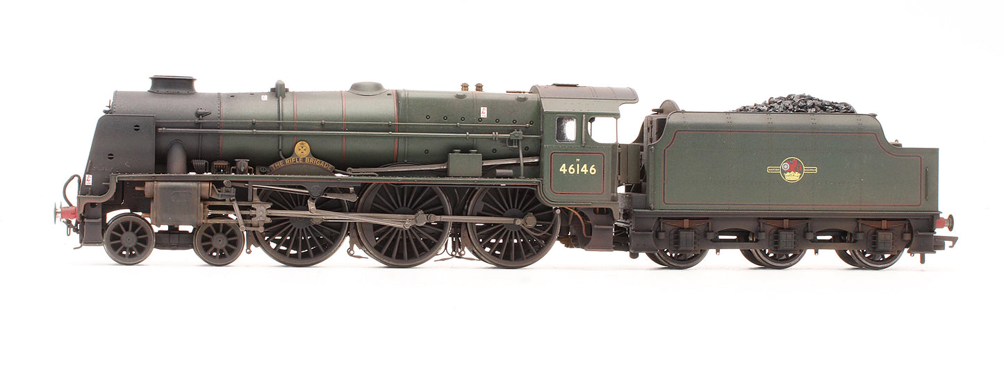 Pre-Owned R2630 BR Green 4-6-0 Patriot Class 7P 'The Rifle Brigade' 46146 Steam Locomotive - Custom Weathered