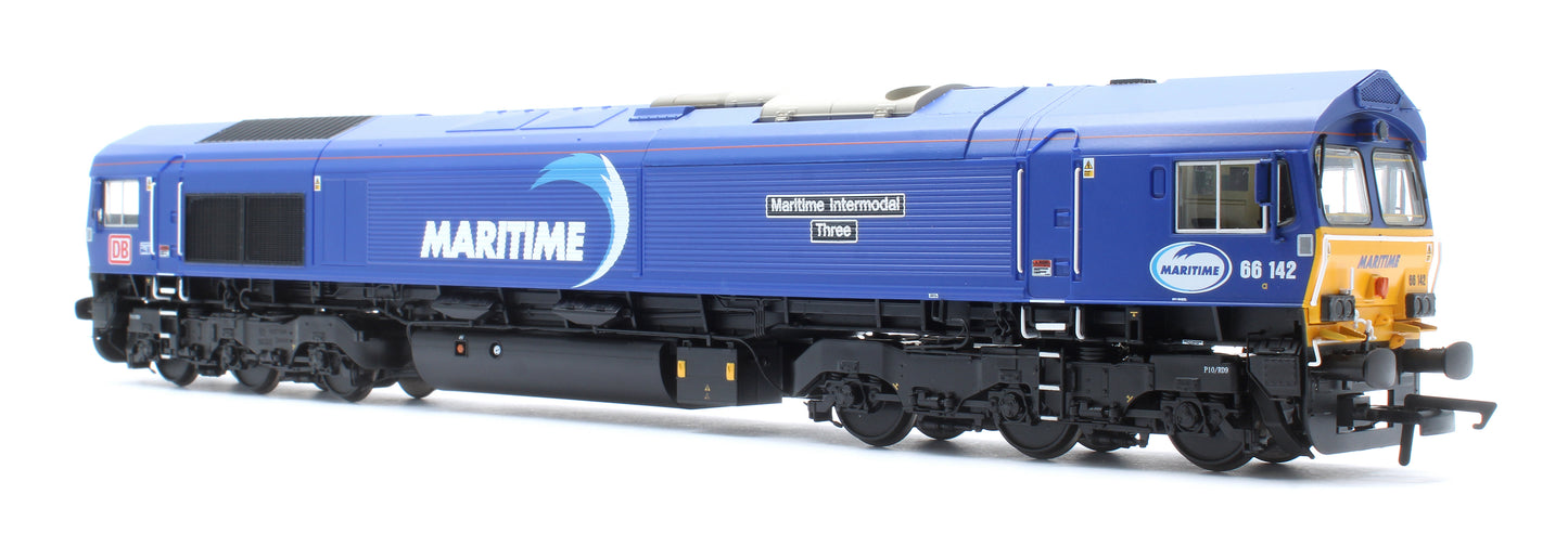Class 66 DB Maritime Blue No.66142 Diesel Locomotive