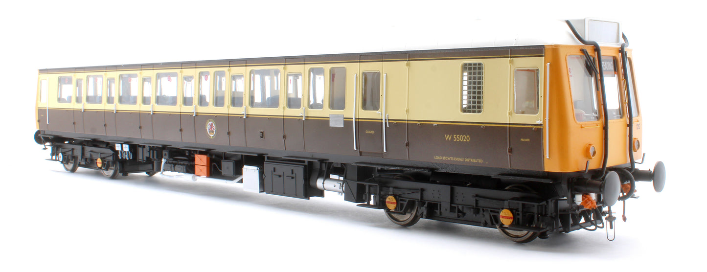 1215 Class 121 GWR150 Chocolate/Cream Single Car DMU W55020