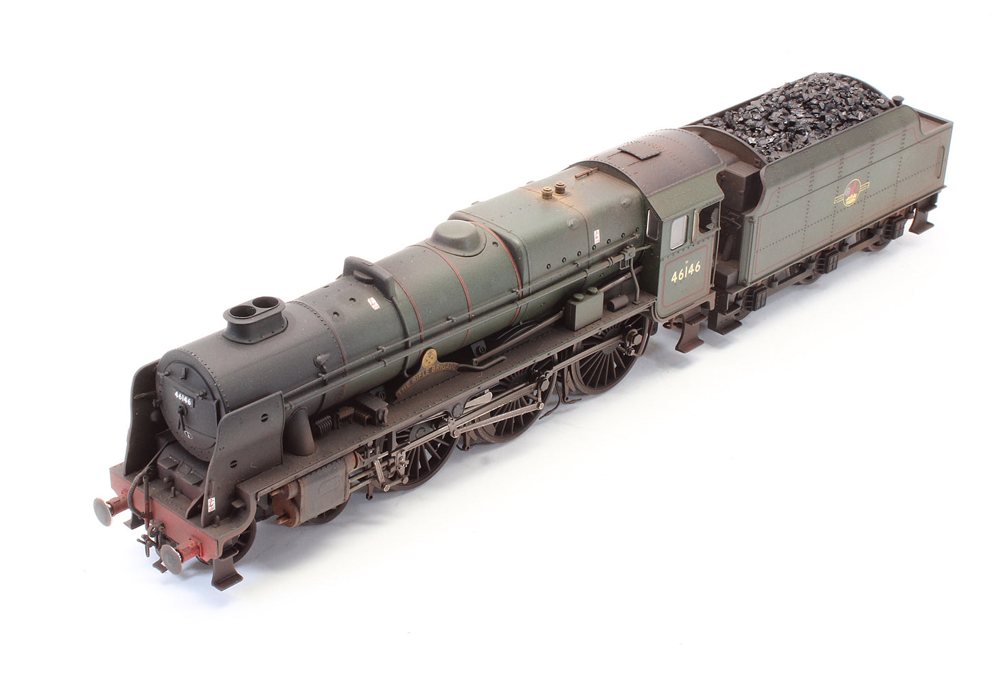 Pre-Owned R2630 BR Green 4-6-0 Patriot Class 7P 'The Rifle Brigade' 46146 Steam Locomotive - Custom Weathered