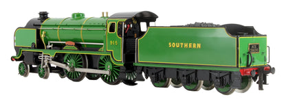 Pre-Owned E10 SR Lined Malachite Green Schools Class 4-4-0 'Brighton' 915 Steam Locomotive
