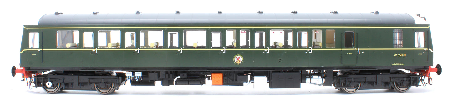 Class 122 BR Green (Speed Whiskers) Single Car DMU W55000