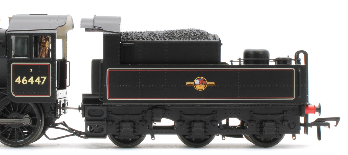 32-829B LMS Ivatt 2MT 46447 BR Lined Black (Late Crest) Steam Locomotive