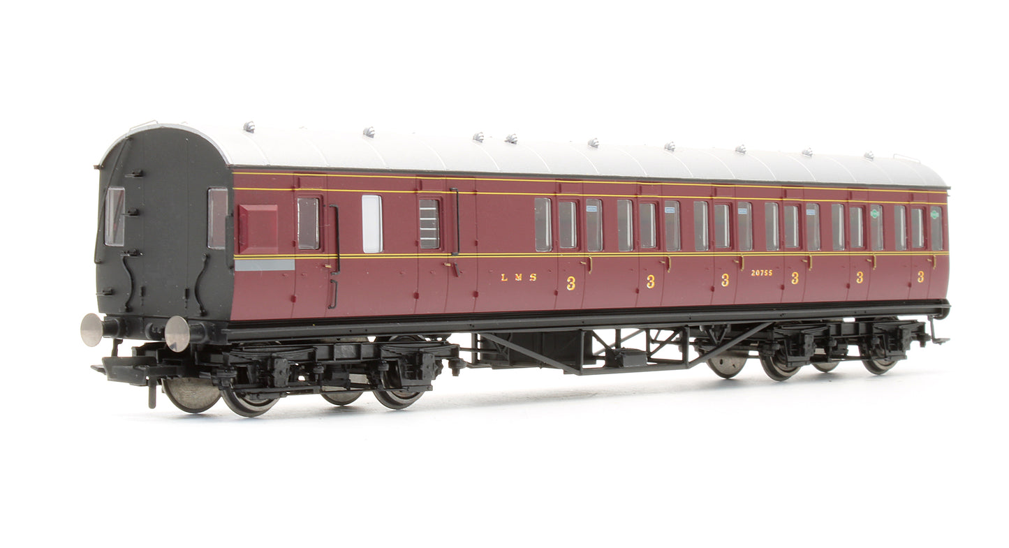 Pre-Owned LMS Non Corridor 3rd Class Brake Coach '20755'