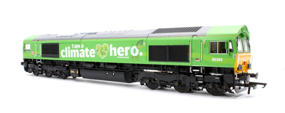 Pre-Owned Class 66 DB 'Climate Hero' Green 66004 Diesel Locomotive - DCC Sound