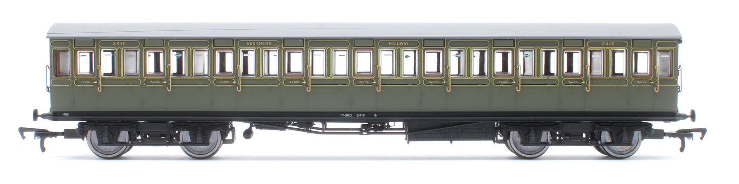 LBSCR 54ft 'Isle of Wight' 4-Coach Pack SR Maunsell Green No. 486