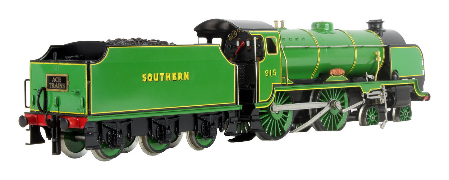 Pre-Owned E10 SR Lined Malachite Green Schools Class 4-4-0 'Brighton' 915 Steam Locomotive