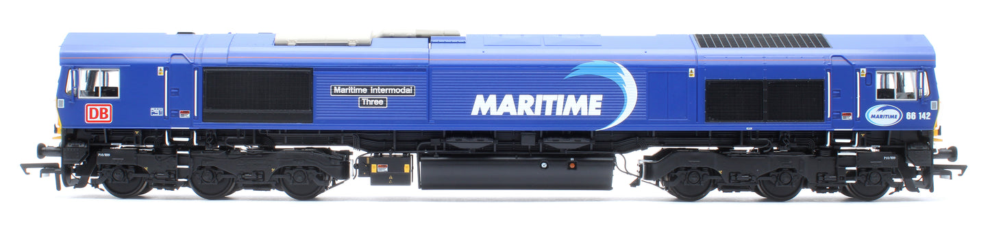 Class 66 DB Maritime Blue No.66142 Diesel Locomotive - DCC Sound