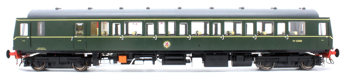 Class 122 BR Green (Speed Whiskers) Single Car DMU W55000