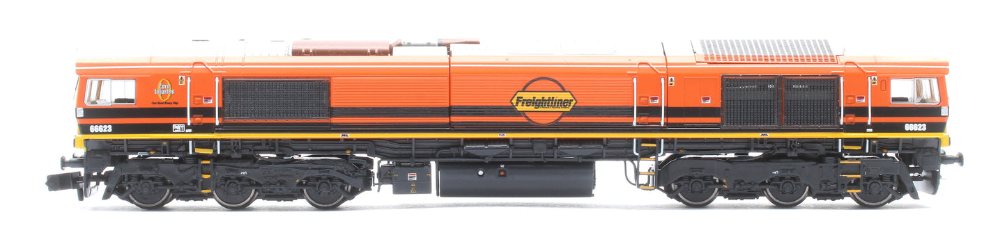 Pre-Owned RT-N66-GW-623 Class 66 66623 Freightliner Genesee & Wyoming Diesel Locomotive