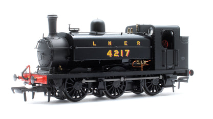 LNER J52/2 No.4217 LNER Plain Black with Shaded Lettering Steam Tank Locomotive - DCC Sound