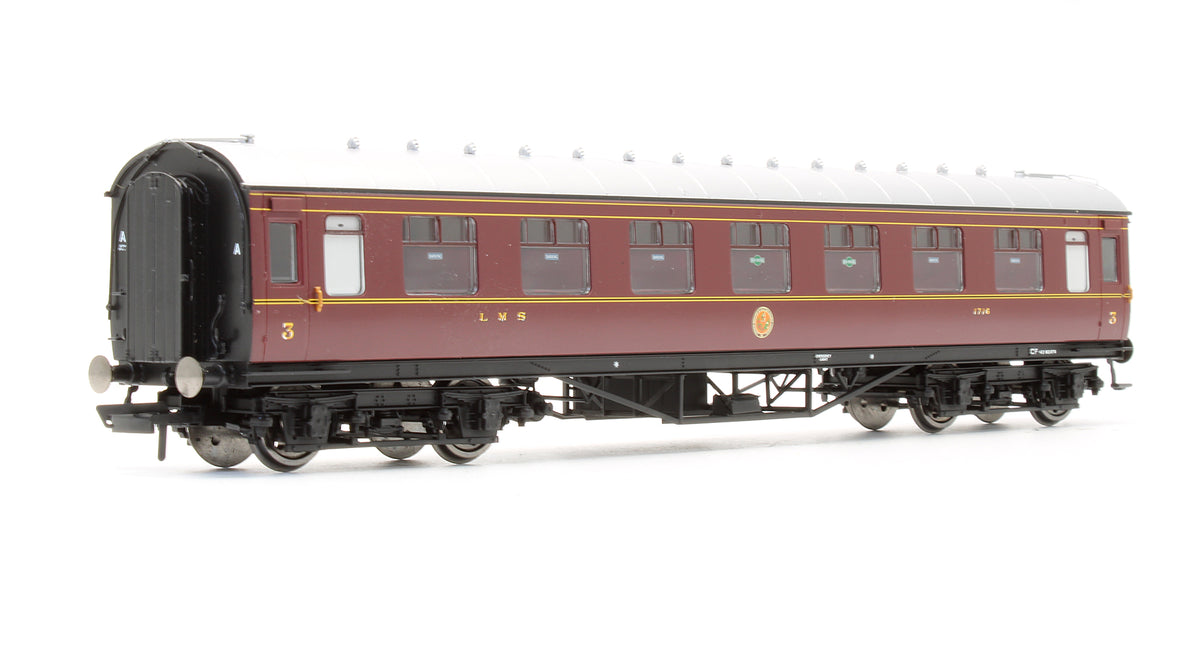 Pre-Owned LMS Standard Period 3 Corridor 3rd Class Coach '1716'