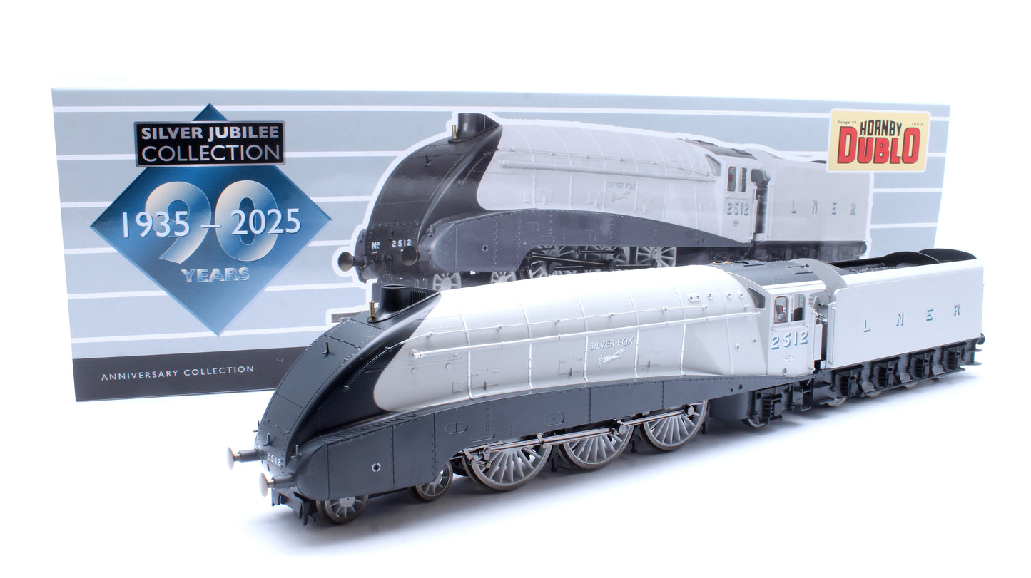 Hornby Dublo Class A4 4-6-2 LNER No.2512 'Silver Fox' (90th Anniversary Collection) Steam Locomotive