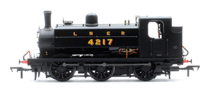 LNER J52/2 No.4217 LNER Plain Black with Shaded Lettering Steam Tank Locomotive