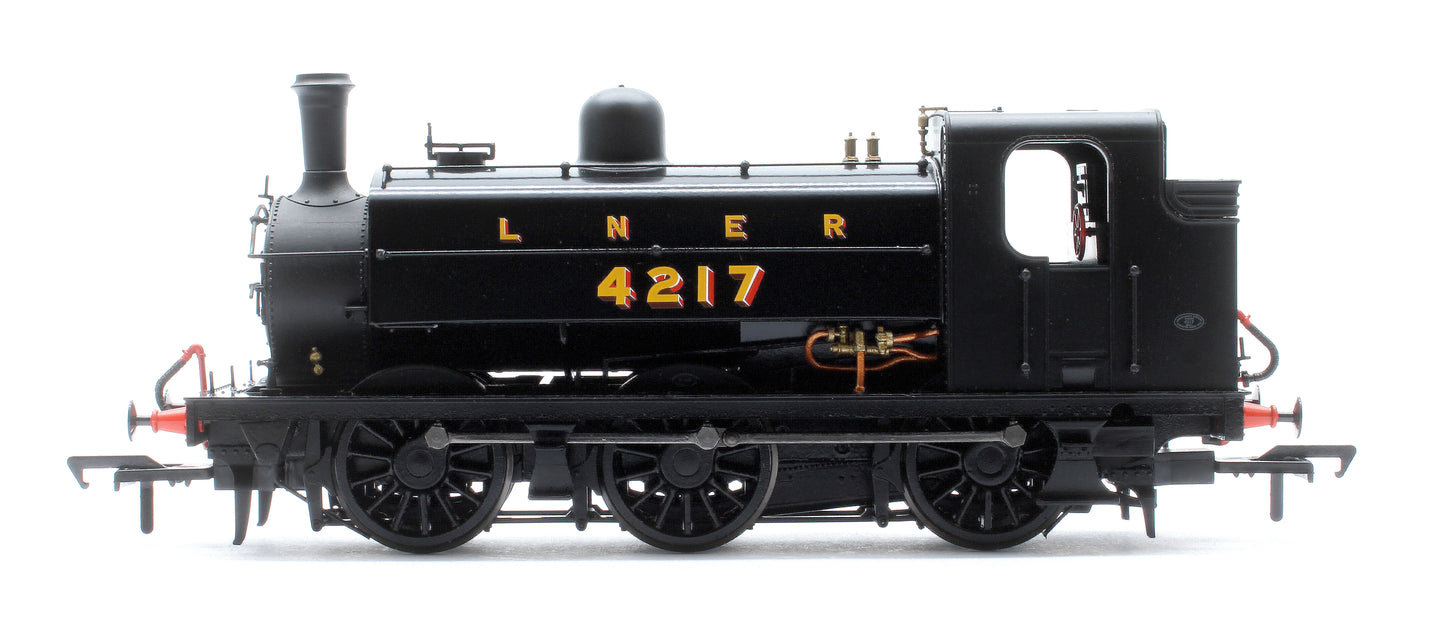 LNER J52/2 No.4217 LNER Plain Black with Shaded Lettering Steam Tank Locomotive - DCC Sound