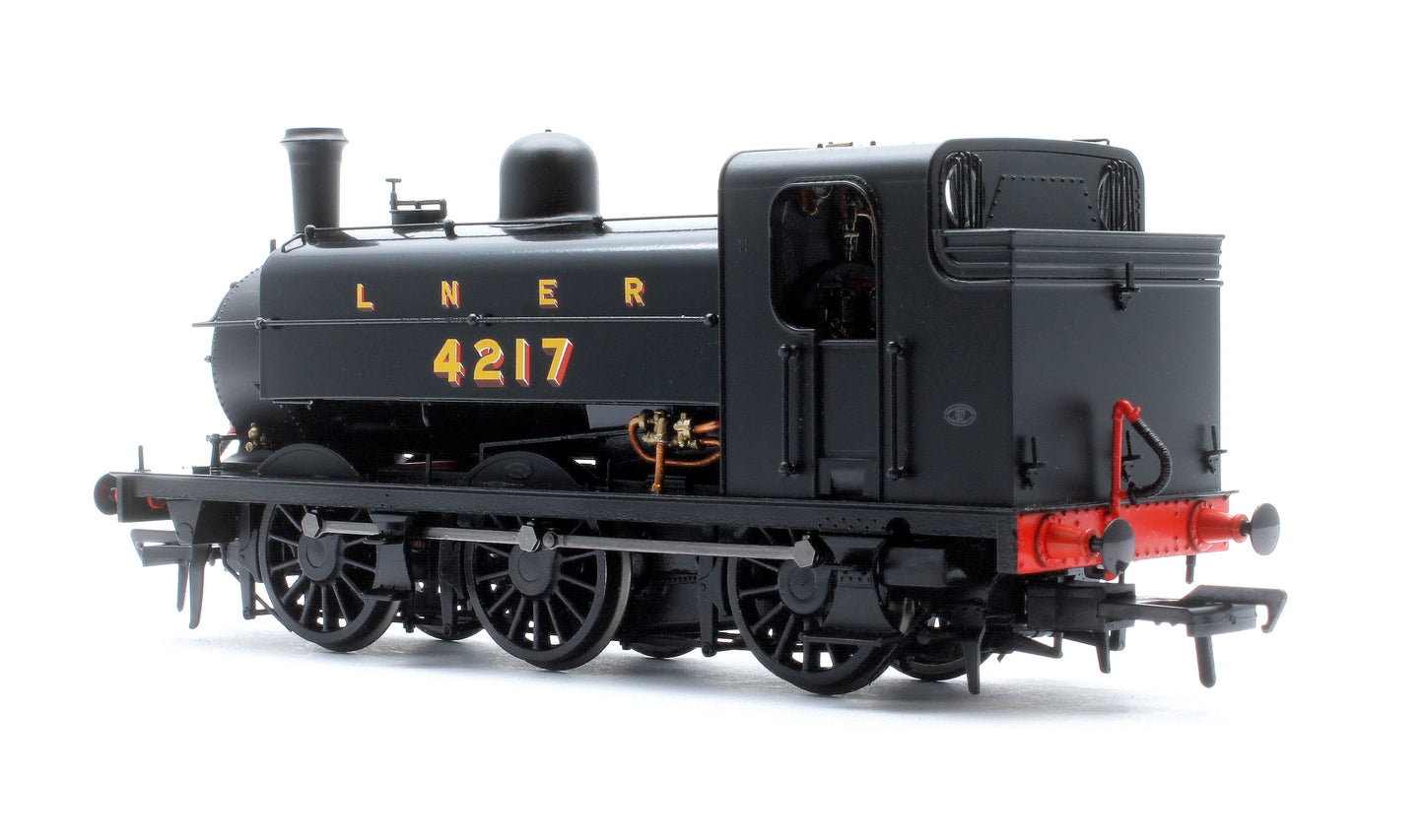 LNER J52/2 No.4217 LNER Plain Black with Shaded Lettering Steam Tank Locomotive