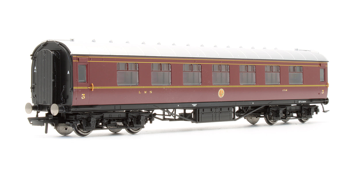 Pre-Owned LMS Standard Period 3 Corridor 3rd Class Coach '1716'