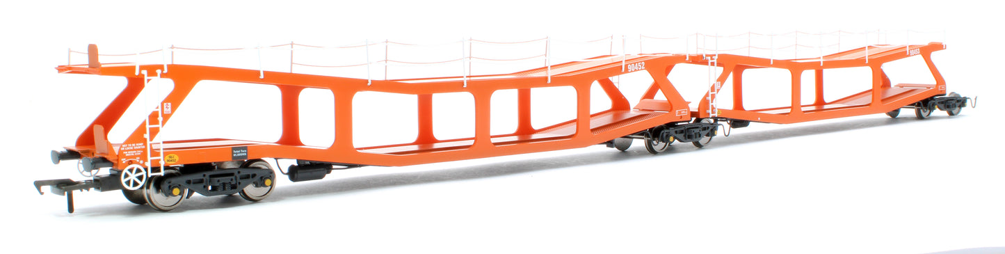 RT-OO-CAR4-403B Quad set Cartic-4 car carrier - Silcock and Collings orange (set B)