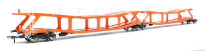 RT-OO-CAR4-403B Quad set Cartic-4 car carrier - Silcock and Collings orange (set B)