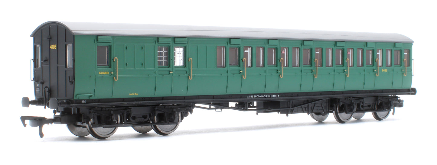 LBSCR 54ft 'Isle of Wight' 4-Coach Pack BR (SR) Green No. 486