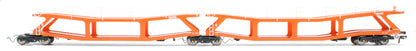 RT-OO-CAR4-403B Quad set Cartic-4 car carrier - Silcock and Collings orange (set B)