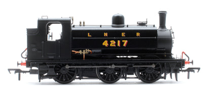 LNER J52/2 No.4217 LNER Plain Black with Shaded Lettering Steam Tank Locomotive