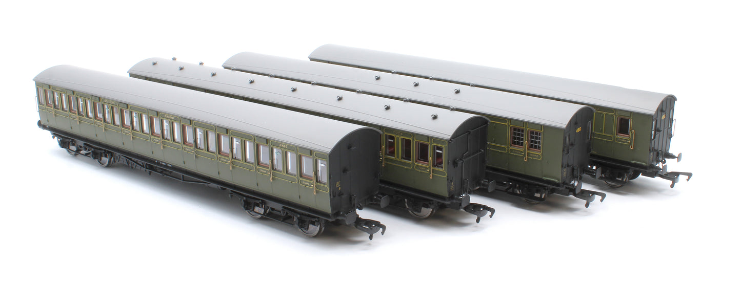 LBSCR 54ft 'Isle of Wight' 4-Coach Pack SR Maunsell Green No. 486
