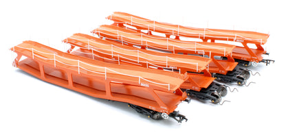 RT-OO-CAR4-403B Quad set Cartic-4 car carrier - Silcock and Collings orange (set B)