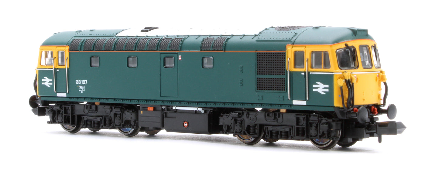 2D-001-025D Class 33/1 33107 BR Blue Diesel Locomotive - DCC Fitted