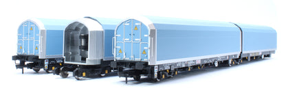 OO/4mm 5-car Arbel WIA car carrier with RfD squadron branding. Wagon 85 70 4971 055-4