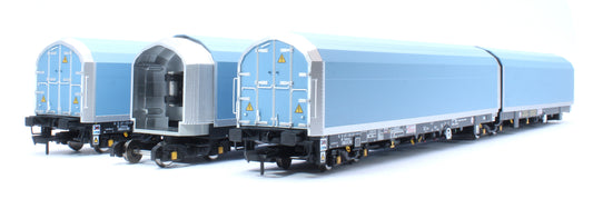 OO/4mm 5-car Arbel WIA car carrier with RfD squadron branding. Wagon 85 70 4971 055-4