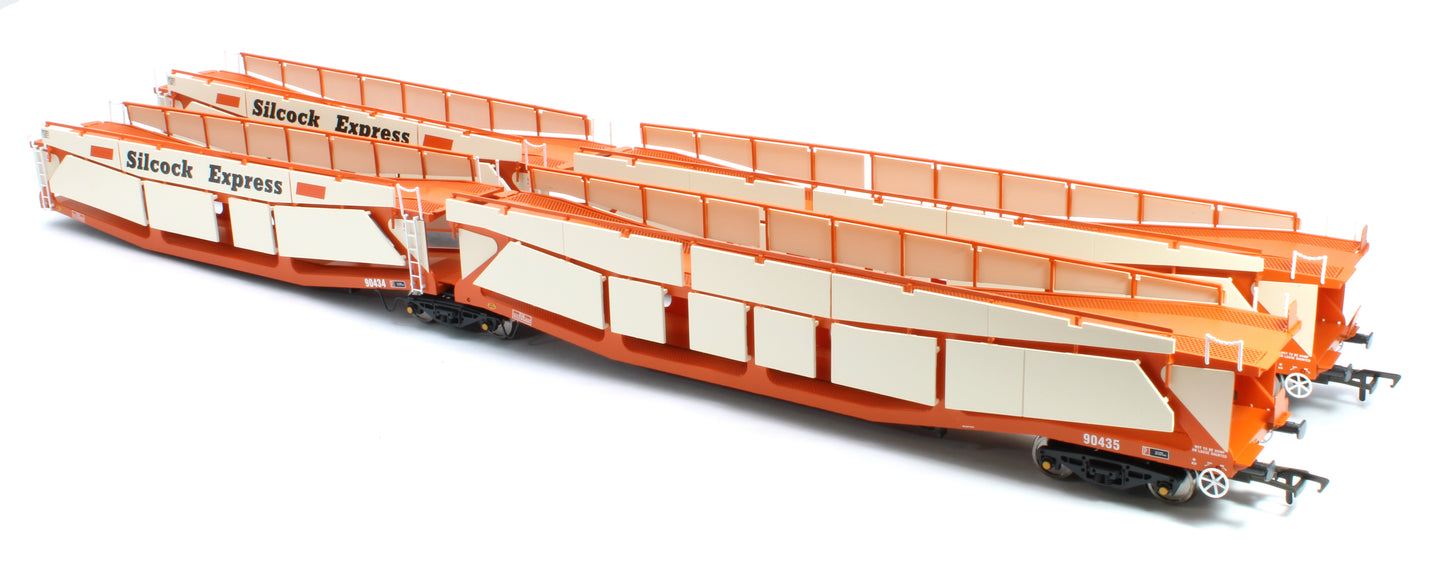 RT-OO-CAR4-414A Quad set Cartic-4 car carrier - Silcock Express livery with side screens (set A)
