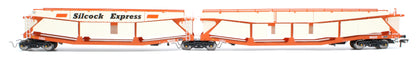 RT-OO-CAR4-414A Quad set Cartic-4 car carrier - Silcock Express livery with side screens (set A)