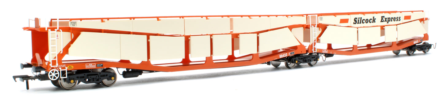 RT-OO-CAR4-414A Quad set Cartic-4 car carrier - Silcock Express livery with side screens (set A)