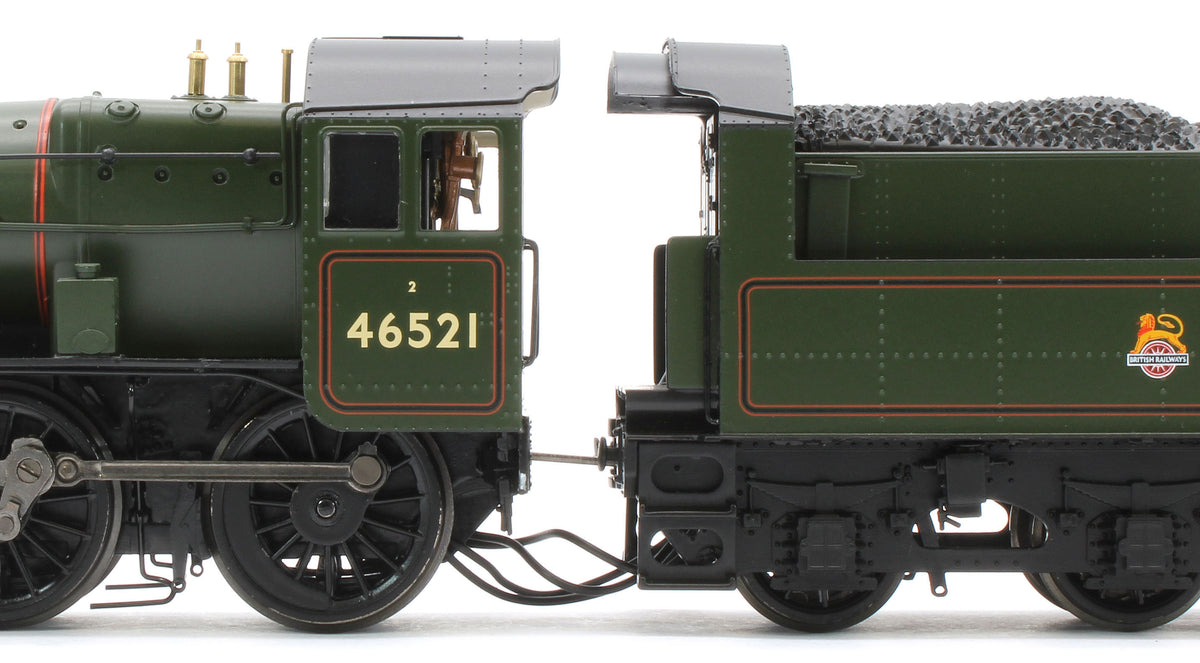 32-831 LMS Ivatt 2MT 46521 BR Lined Green (Early Emblem) Steam Locomotive
