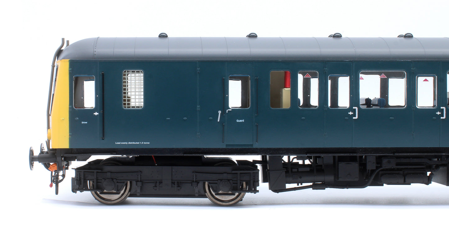 Class 122 BR Blue (Full Yellow Ends) Single Car DMU SC55011