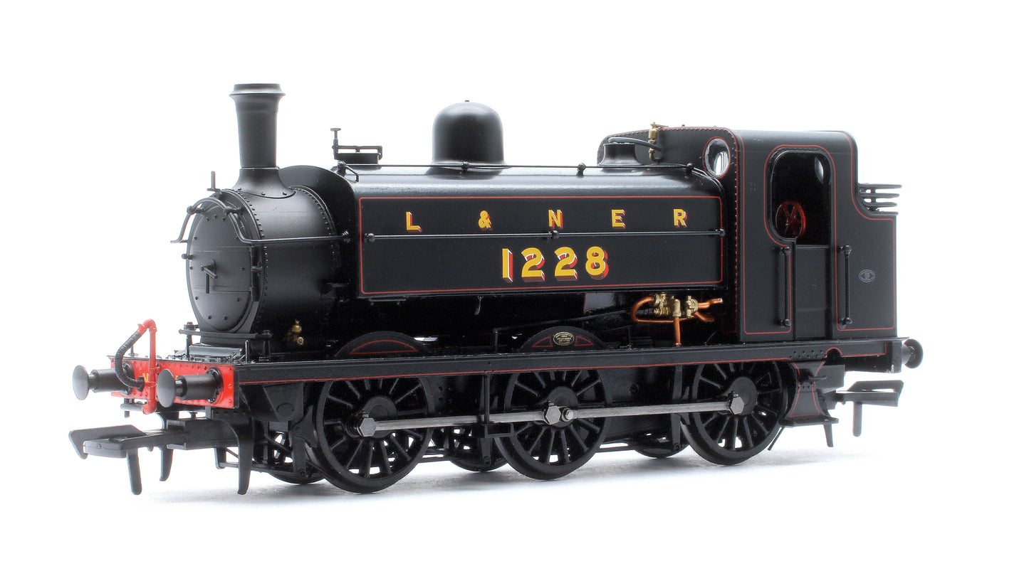 LNER J52/2 No.1228 L&NER Black with Red Lining Steam Tank Locomotive - DCC Sound